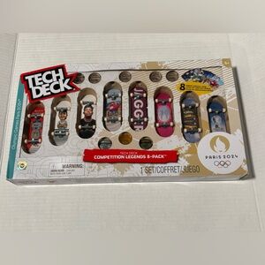 Tech Deck Competition Legends 8-Pack Mini Skateboards Olympic Games Paris 2024
